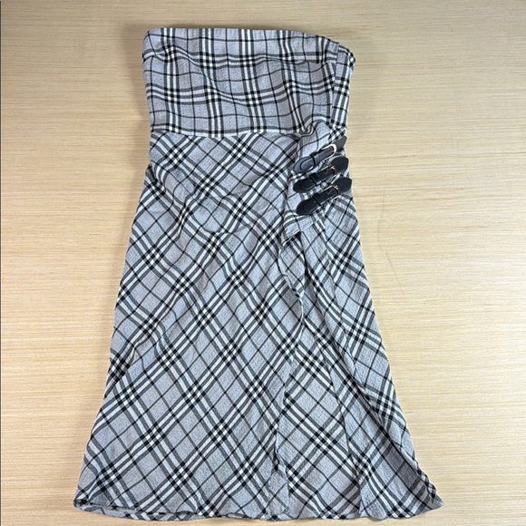 Majorelle medium‎ Plaid Strapless Dress - Picture 1 of 4